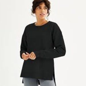 Women's Tek Gear® High Slit Ultrasoft Fleece Tunic - Black